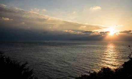 Sunset and views from the southernmost point of Kyushu Island
