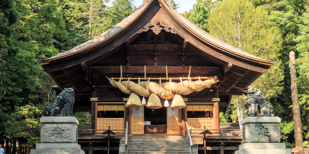 The Brawny Deity from The Kuni Yuzuri Mythology Is Enshrined