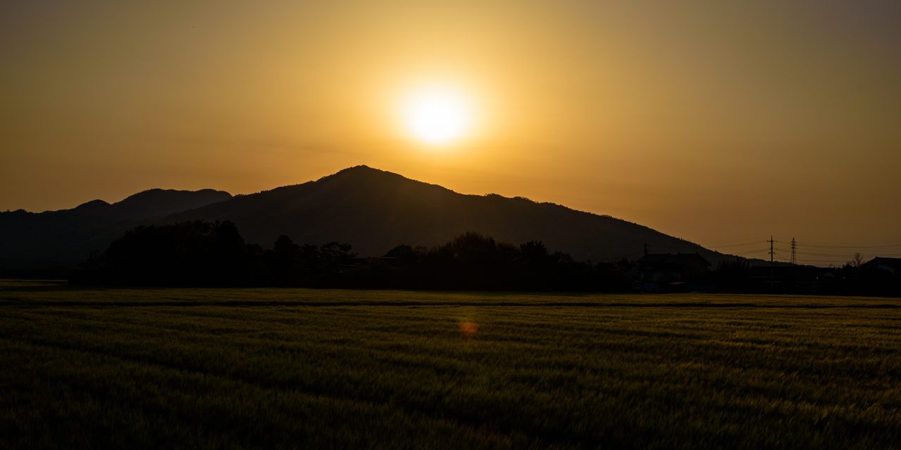 An Idyllic Landscape of Izumo and Mt. Hanatakasen