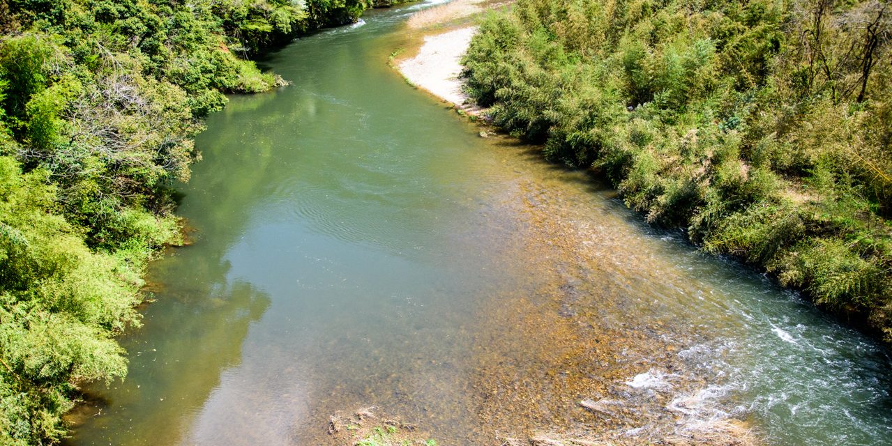Hii River Where Yamata No Orochi Dwelled and Flowing Hot Spring Spot