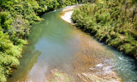 Hii River Where Yamata No Orochi Dwelled and Flowing Hot Spring Spot
