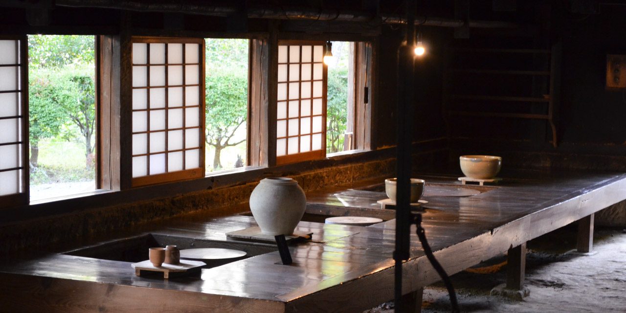 Workshop of a potter who designated as the first  living national treasure in pottery